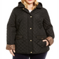 Charter Club Women's Plus Quilted Jacket Black Size 2X