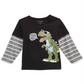 First Impressions Baby Boy's Dinosaur Print Layered Look T-Shirt Gray Size 6-9MOS