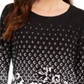 JM Collection Women's Printed Top Black Size XX-Large