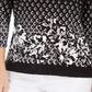 JM Collection Women's Printed Top Black Size XX-Large