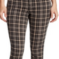 William Rast Women's Plaid Slim Straight Jeans Brown Size 26