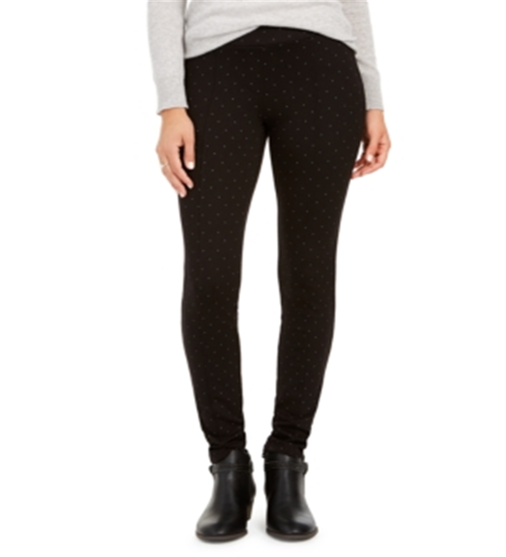 Style & Co Women's Plaid Leggings Black Size Petite P