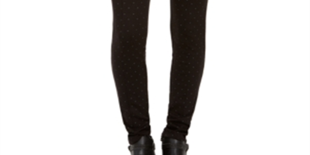 Style & Co Women's Plaid Leggings Black Size Petite P