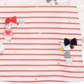 First Impressions Baby Girl's Long Sleeve Striped Dogs T-Shirt White Size 12MOS