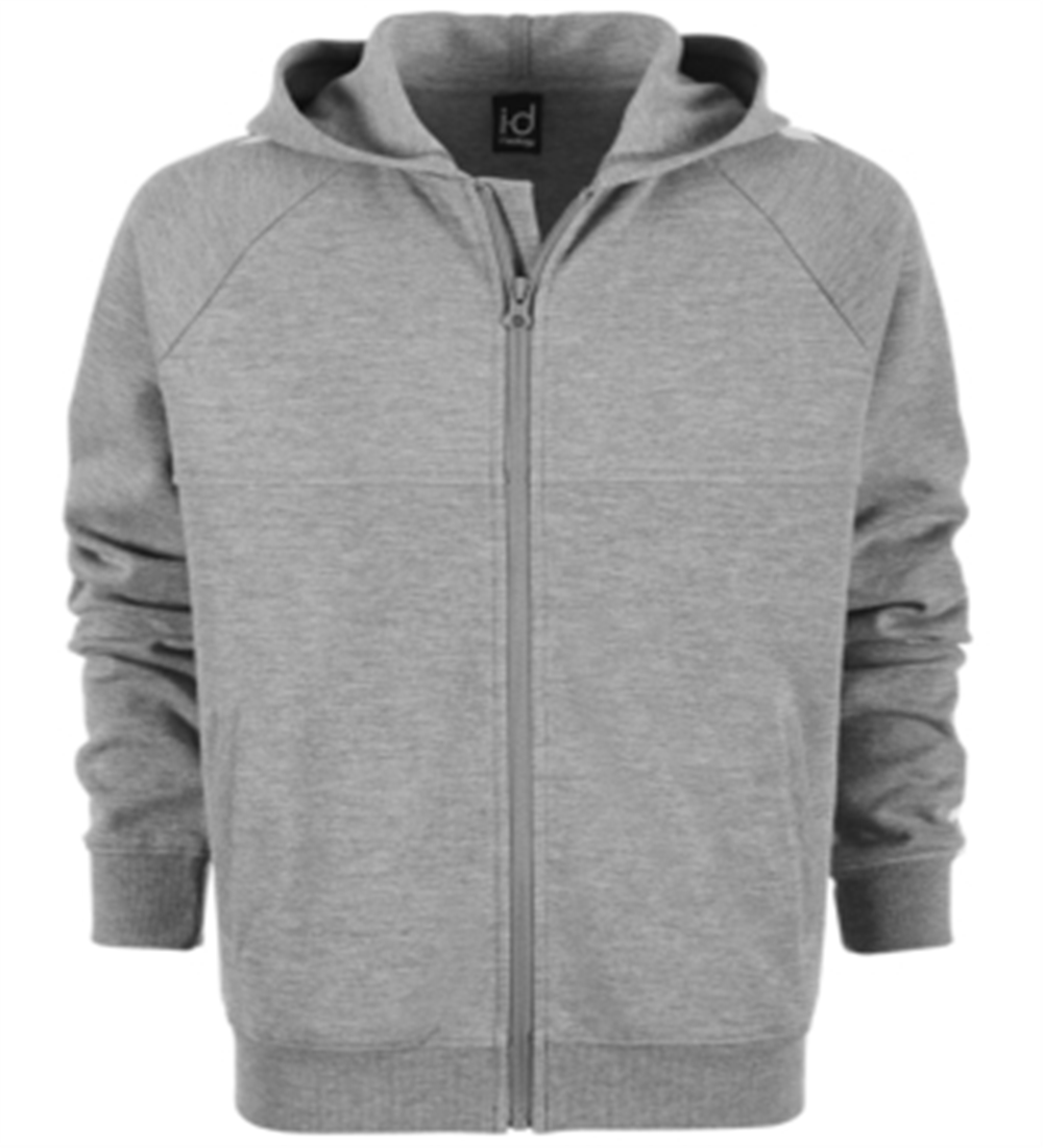 Ideology Big Boy's Race Stripe Full Zip Hoodie Gray Size M