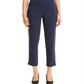 JM Collection Women's Embellished Hem Ankle Pants Blue Size Small