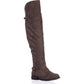 Womens AR35 Adarra Knee-High Riding Boots Taupe Brown Size 8 M