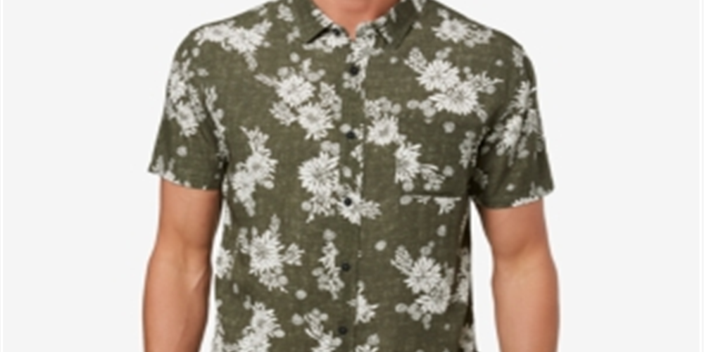 O'Neill Men's Shirt Green Size XX-Large