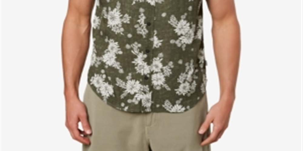 O'Neill Men's Shirt Green Size XX-Large