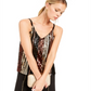 INC International Concepts Women's Rainbow Sequined Top Black Size X-Small