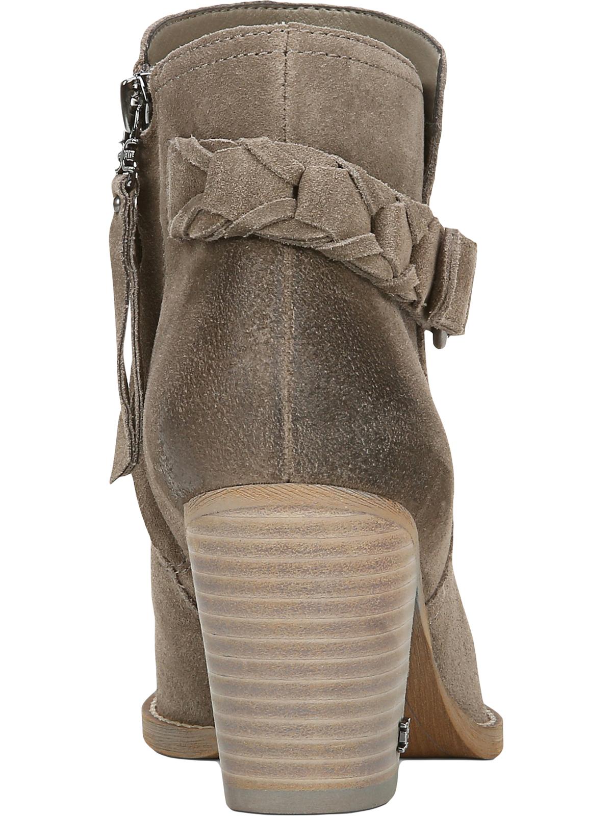 Sam Edelman Women's Minetta Suede Block Heel Ankle Boots Gray Size 10 M