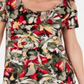 JM Collection Women's Printed Top Green Size PP