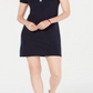 Tommy Hilfiger Women's Short Sleeve Polo Dress Black Size Large