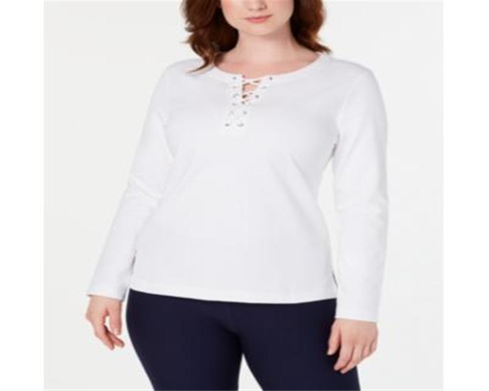 करेन स्कॉट महिलाओं का स्पोर्ट ले अप स्वेटशर्ट ग्रे साइज़ 2XL