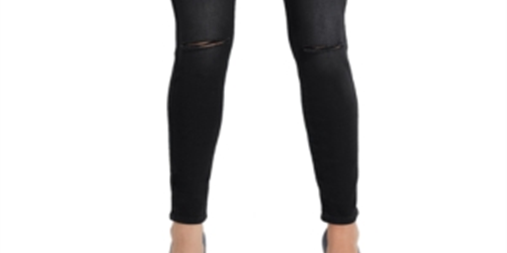 Guess Women's Selah Studded Curve Skinny Jeans Black Size 30