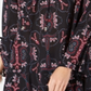 Style & Co Women's Printed Bell Sleeve Tunic Blue Petite XL