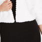 Calvin Klein Women's Faux Fur Shrug White Size Petite M