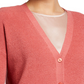 Eileen Fisher Women's Plus Linen Ribbed Cardigan Sweater Orange Size 1X