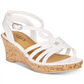 Sugar Little & Big Girl's Cork Wrapped Wedge Sandals White Size 12 M
