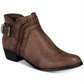 Womens AR35 Audra Zip up Ankle Boots Taupe Brown 5.5