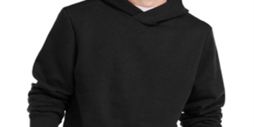 Ideology Men's Long Sleeve Crew Neck Draw String Fleece Lined Sweater Black Size Medium