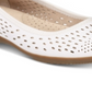 Women's Cliffs by White Mountain Carrie Flat White Size 8H