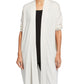 Eileen Fisher Women's Tencel Open Front Cardigan Top Brown Size Medium