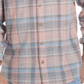 WEATHERPROOF VINTAGE Mens Orange Plaid Dress Shirt S