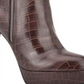 GUESS Womens Dejah 2 Faux Leather Platform Ankle Boots Brown 10 M