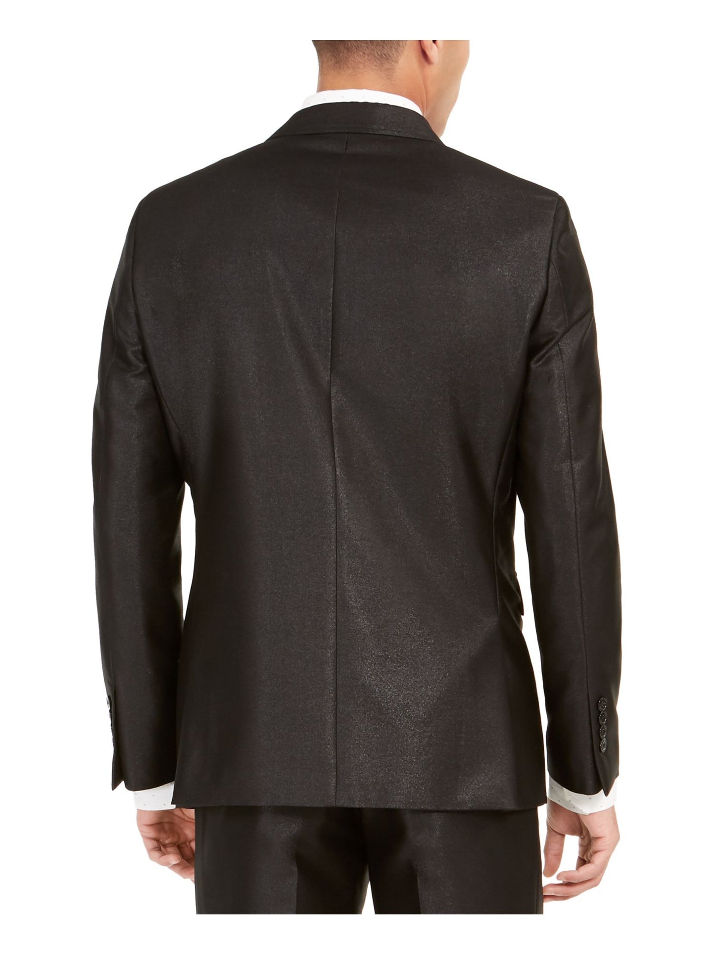 Tallia Men's  Single Breasted Jacket Black Size 40S