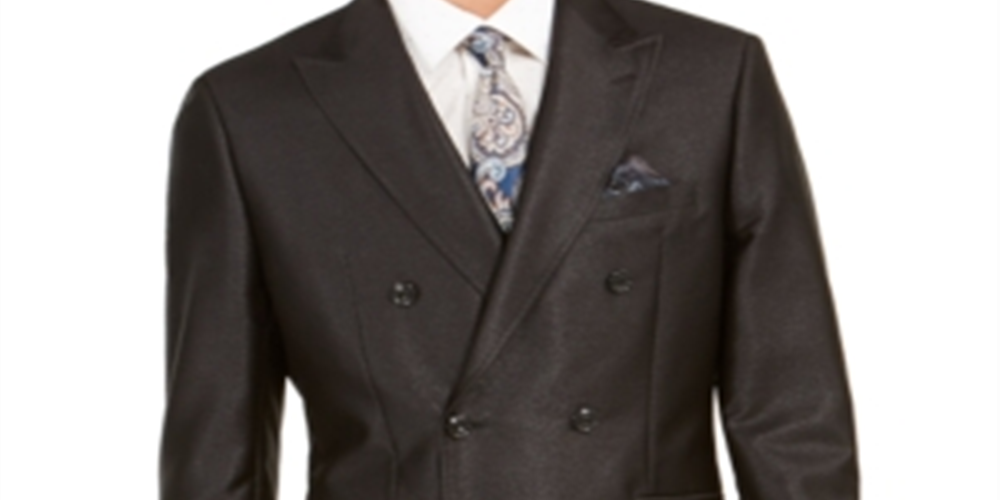 Tallia Men's  Single Breasted Jacket Black Size 40S