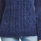 Karen Scott Women's Cable Knit Chenille Sweater Blue Size X-Small