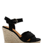 Sugar Women's Fave Wedge Sandal Black Size 7 M