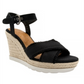 Sugar Women's Fave Wedge Sandal Black Size 7 M