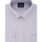 Eagle Mens Dress Shirt Classic Blue Slim Fit Plaid Purple Size 17