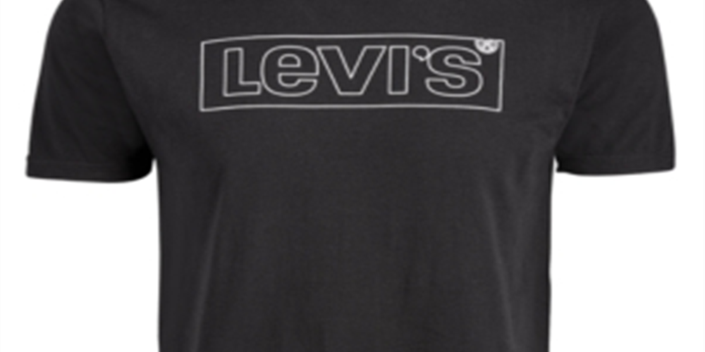 Levi's Men's Logo T-Shirt Crewneck Tee Black Size Small
