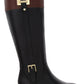 Karen Scott Women's Deliee2 Wide Calf Riding Boots Black Size 8.5M