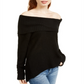 American Rag Junior's Cowlneck Sweater Black Size X-Large