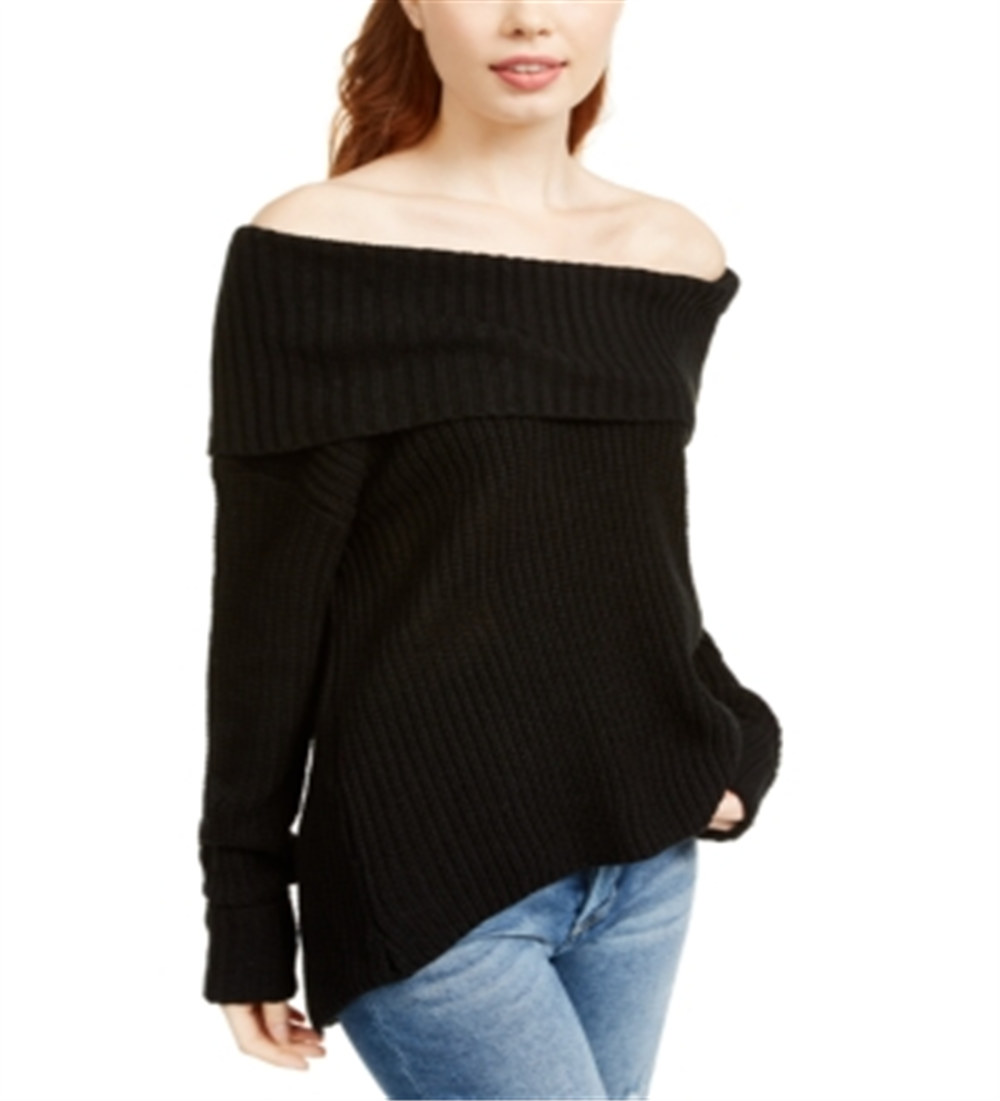 American Rag Junior's Cowlneck Sweater Black Size X-Large