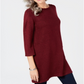Karen Scott Marled Boat-Neck Sweater Red Size S