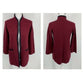Alfani Women's Eyelash Trim Cardigan Red Size Small