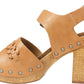 White Mountain Women's Altheda Heeled Sandal Brown Size 8.5 M