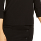 Kasper Women's Mock Neck Long Sleeves Top Black Size Large