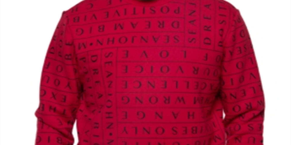 Sean John Men's Mantra Sweatshirt Red Size 3XL