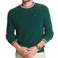 Tommy Hilfiger Men's Logo Graphic Long Sleeve Crew Neck Classic Fit Cotton Pullover Sweater Green Size XX-Large