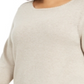 Style Co. Womens Ruffle-Hem Pullover Sweater Style Brown Size 1X