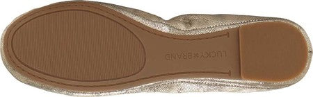 Lucky Brand Women's Ballet Flats Platinum Gold Size 7 M