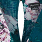 City Chic Trendy Women's Plus Size Floral-Print Faux-Wrap Dress Green Size S P