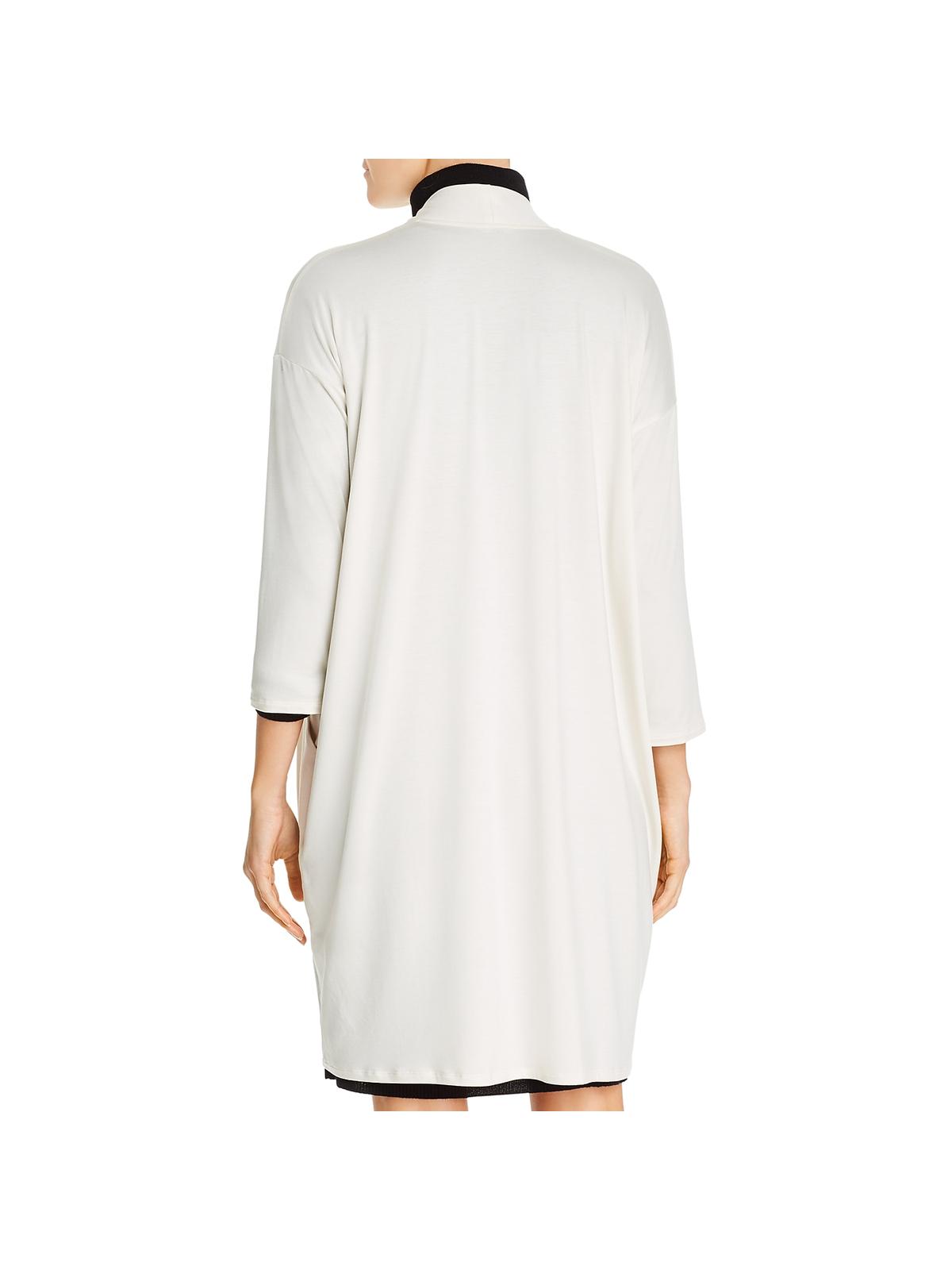 Eileen Fisher Women's Tencel Open Front Cardigan Top Brown Size X-Large