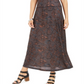Style & Co Women's  Printed Pull-on Maxi Skirt  Gray Size Small